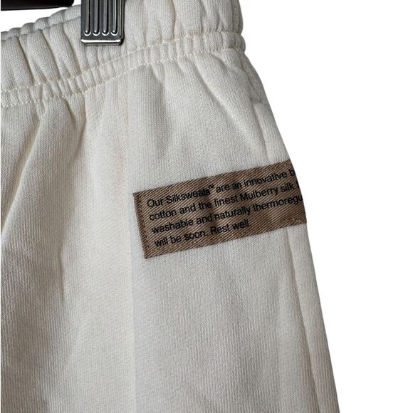 LUNYA Silksweats Reversible Silk Blend Jogger Cream Women's Size M Loungewear - Picture 6 of 10